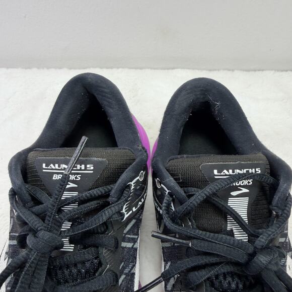Brooks Launch 5 Women’s Running Shoes – Black/Purple Mesh – US 7.5B - Picture 9 of 11